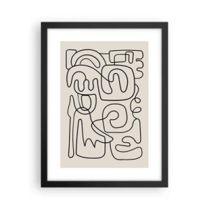 Plakat w czarnej ramie - Po śladzie - 30x40 cm