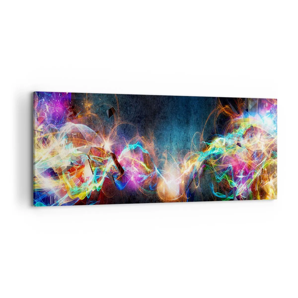 Obraz na płótnie - Radośnie przeciw ciemności - 100x40 cm