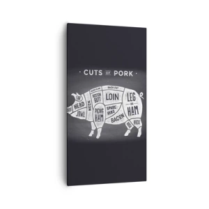 Obraz na płótnie - Elementarz masarza - 55x100 cm