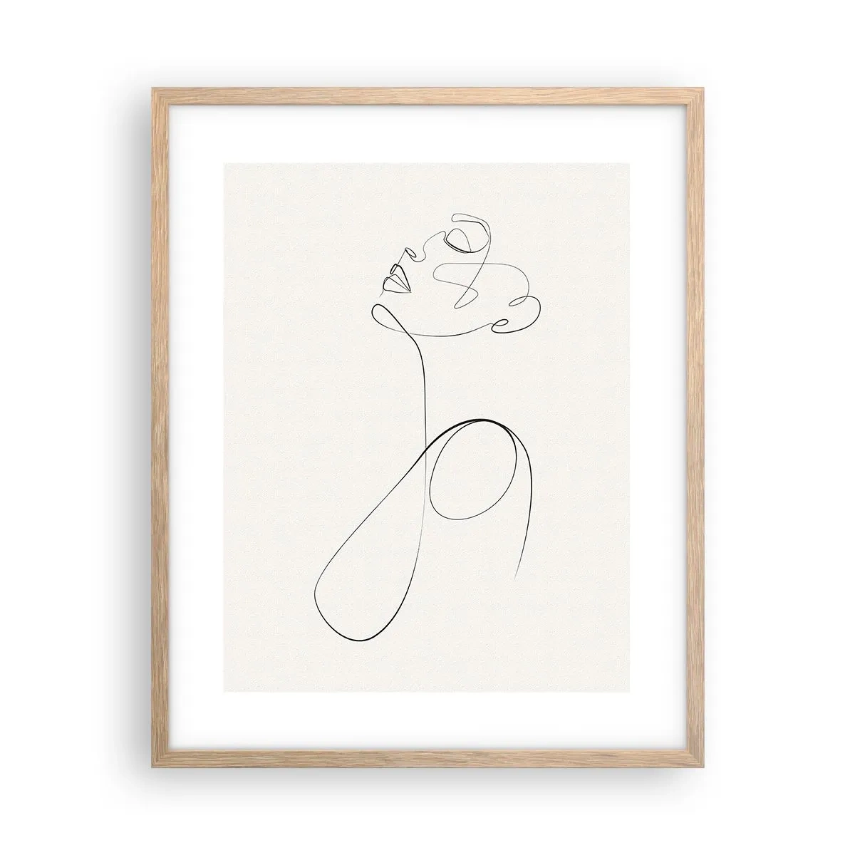 Plakat w ramie jasny dąb - Zapętlona w marzeniach - 40x50 cm