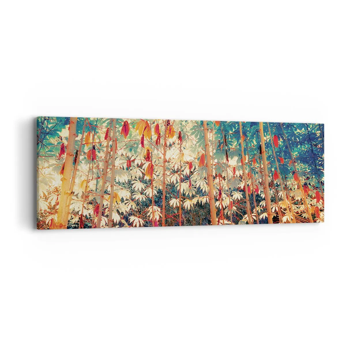 Obraz na płótnie - Tajemne życie liści - 90x30 cm