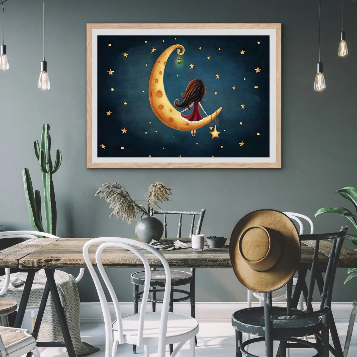 Plakat w ramie jasny dąb - Pewnego razu… - 40x30 cm
