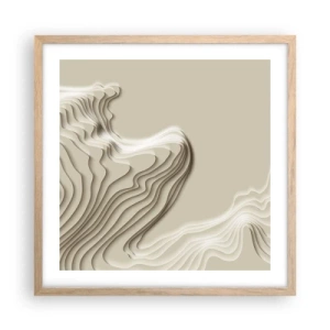 Plakat w ramie jasny dąb - Topografia sztuki - 50x50 cm
