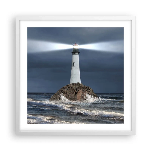 Plakat w białej ramie - Tu…tu…tutaj! - 50x50 cm