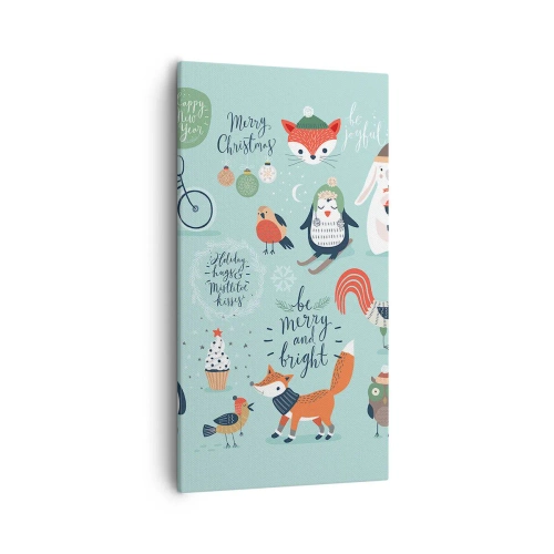 Obraz na płótnie - Niech zawsze już będą święta! - 55x100 cm