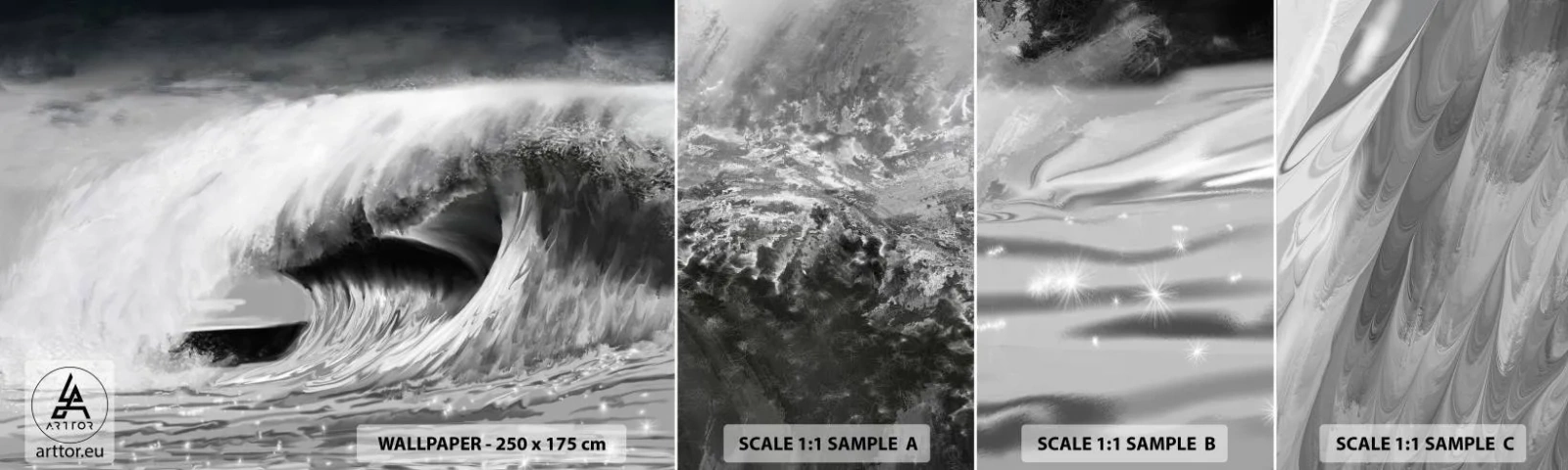 Fototapeta Próbka Samoprzylepna Deluxe Sticker - Gniew oceanu - Morze, Ocean, Wysoko Fala - 100x30 cm