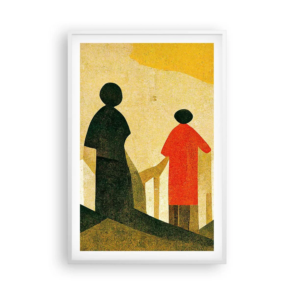 Plakat w białej ramie - Jeszcze daleka droga - 61x91 cm