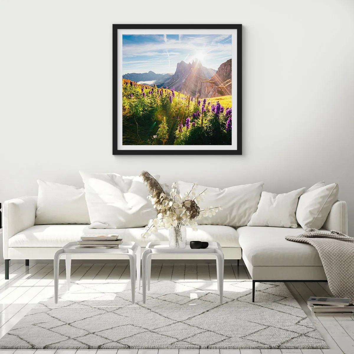 Plakat w czarnej ramie - Sekretne życie ziół - 40x40 cm