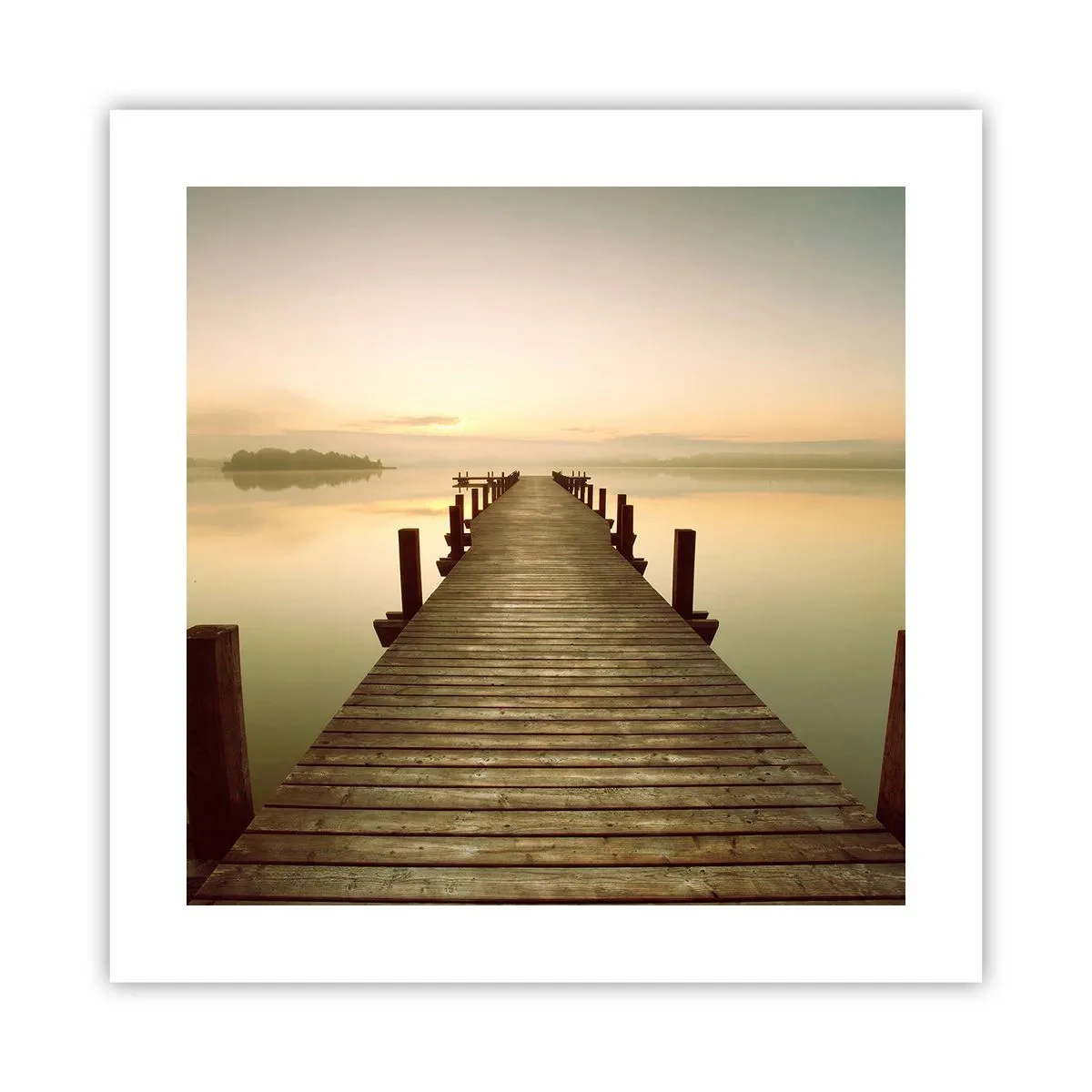 Plakat - Przedświt, świtanie, światło - 40x40 cm