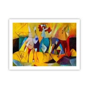 Plakat - Słońce - życie - radość - 70x50 cm