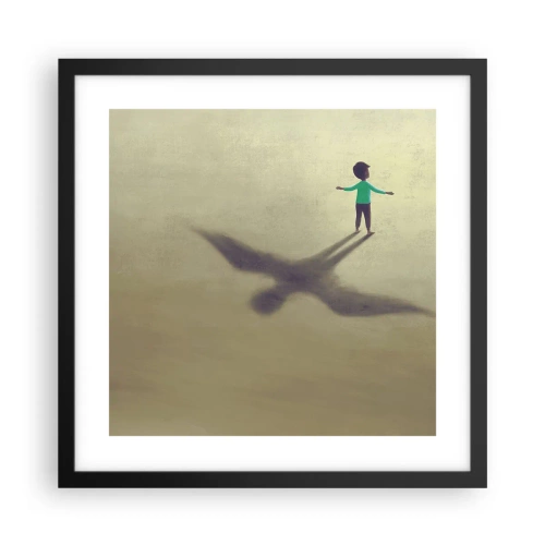 Plakat w czarnej ramie - Bohater przyszłości - 40x40 cm