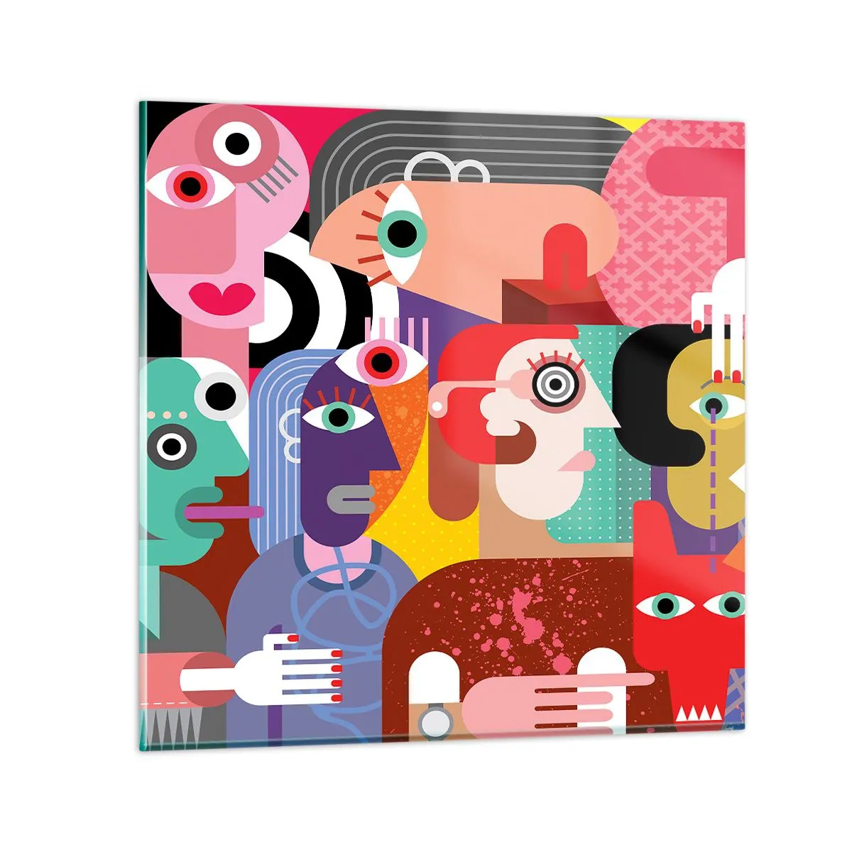 Obraz na szkle - My od pana Picassa - 30x30 cm