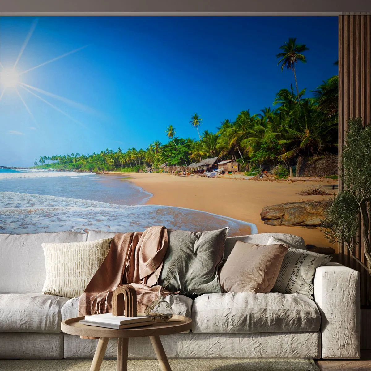 Fototapeta Standard Eco - Egzotyczne miejsce dla ciebie - Krajobraz, Morze, Rajska Plaża - 450x315 cm