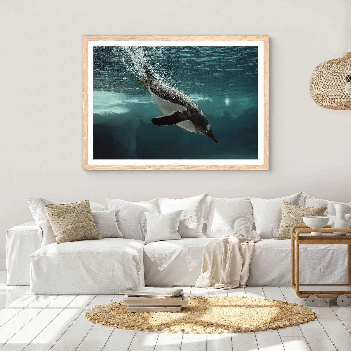 Plakat w ramie jasny dąb - Witaj w moim świecie - 91x61 cm