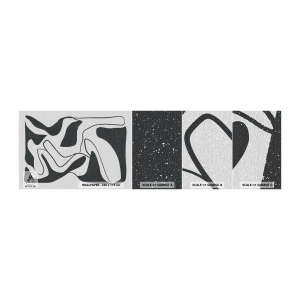 Fototapeta Próbka Samoprzylepna Deluxe Sticker - Abstrakcyjna zabawa w labiryncie - Boho, Minimalizm, Sztuka - 100x30 cm