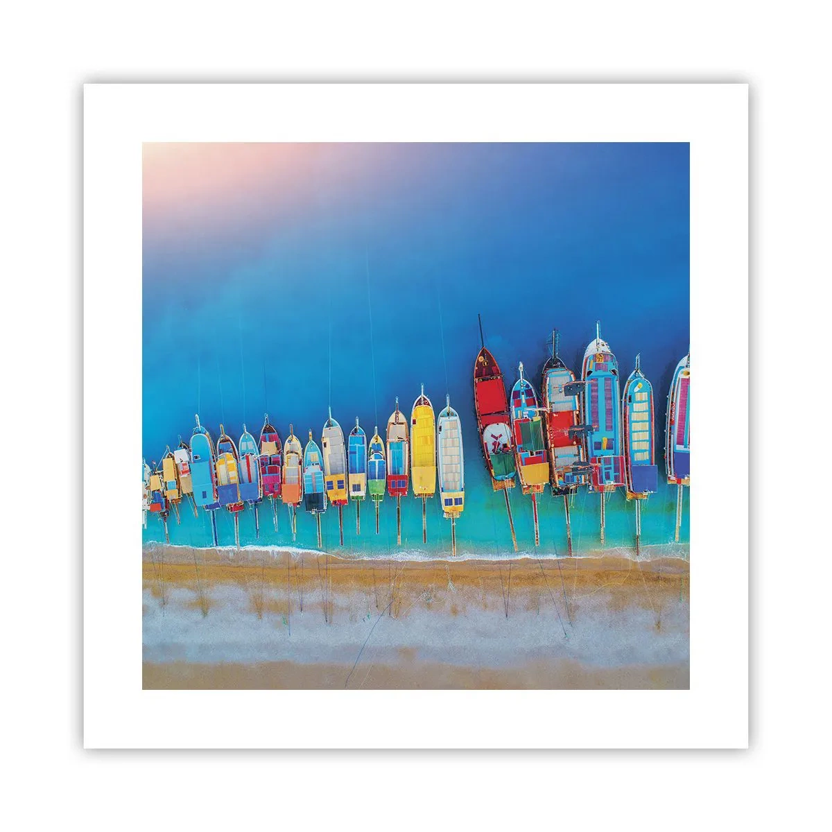 Plakat - Z lotu ptaka - 40x40 cm