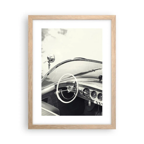 Plakat w ramie jasny dąb - Pogoda dla bogaczy - 30x40 cm