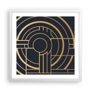 Plakat w białej ramie - Obroty rzeczy - 50x50 cm