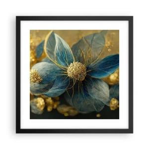 Plakat w czarnej ramie - Zakwitnąć złotem - 40x40 cm
