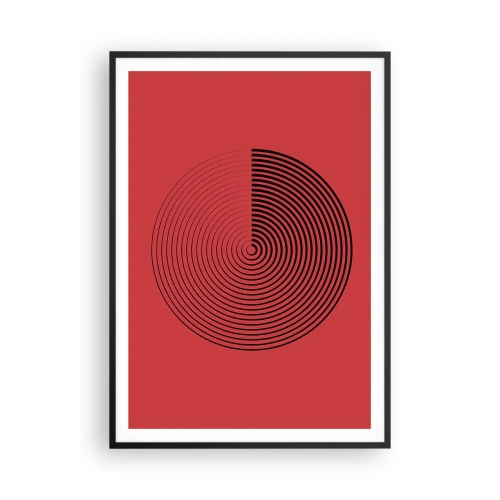 Plakat w czarnej ramie - Ruch kolisty - 70x100 cm