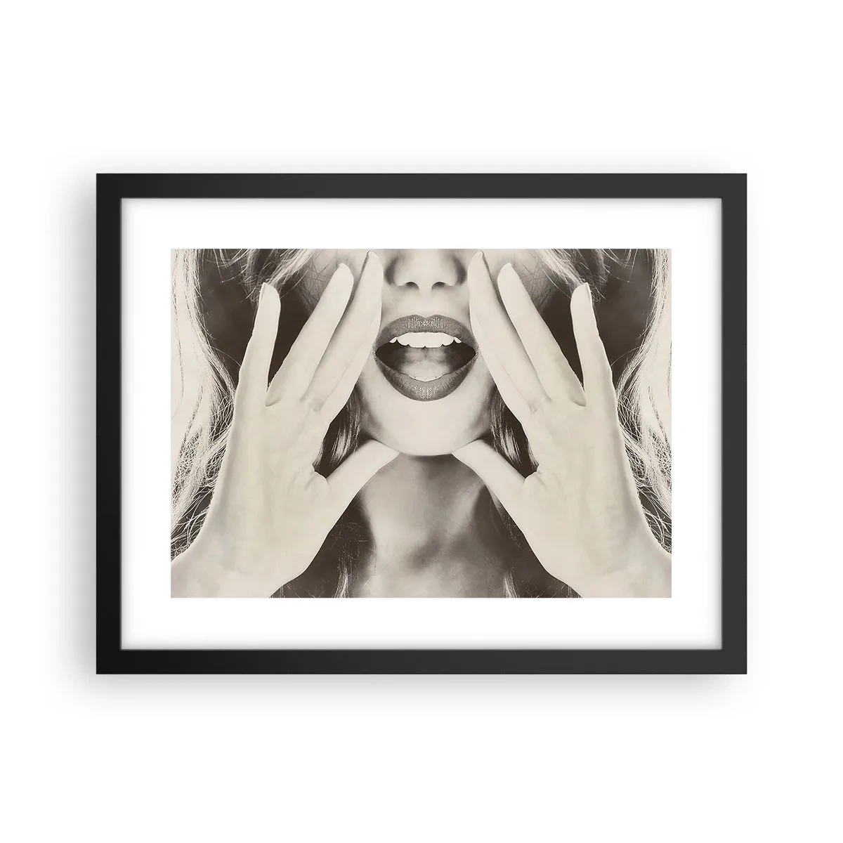 Plakat w czarnej ramie - Już idę! - 40x30 cm