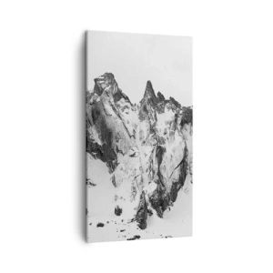 Obraz na płótnie - Granitowa groźna grań - 45x80 cm