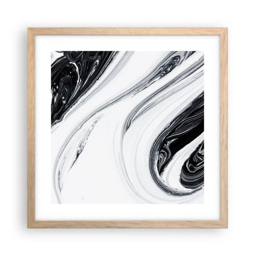 Plakat w ramie jasny dąb - Połączenie przeciwieństw - 40x40 cm