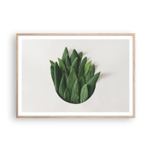 Plakat w ramie jasny dąb - Nieposkromiona ciekawość - 100x70 cm