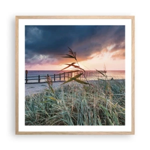 Plakat w ramie jasny dąb - Nie przemija z wiatrem - 60x60 cm