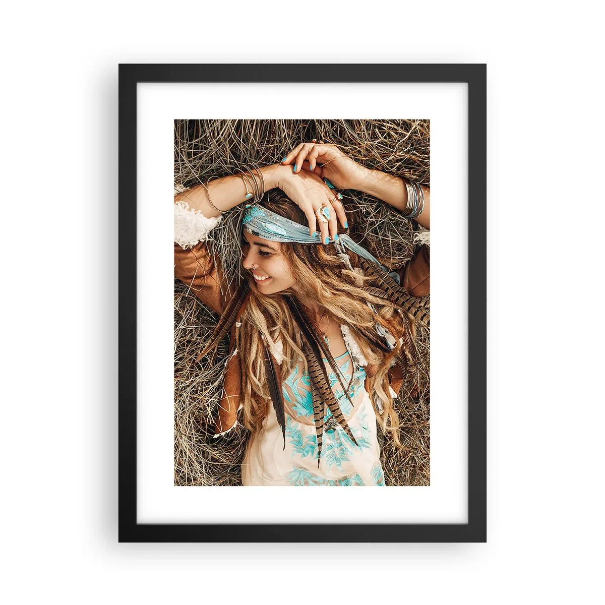 Plakat w czarnej ramie - W drodze do lata miłości - 30x40 cm