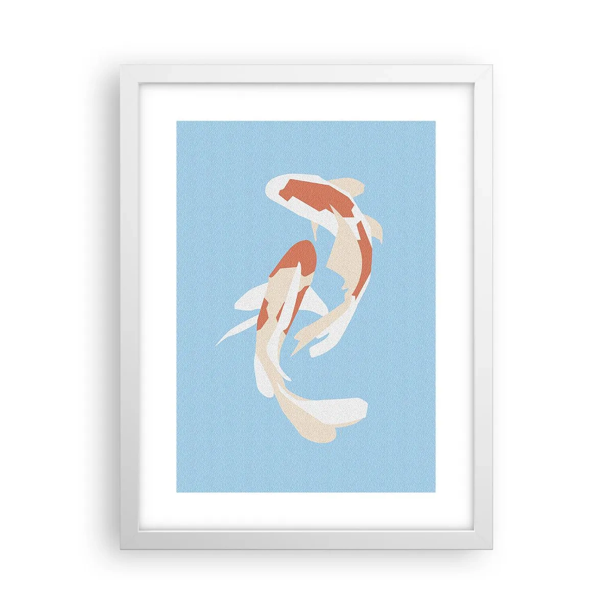 Plakat w białej ramie - Pływanie synchroniczne spontaniczne - 30x40 cm