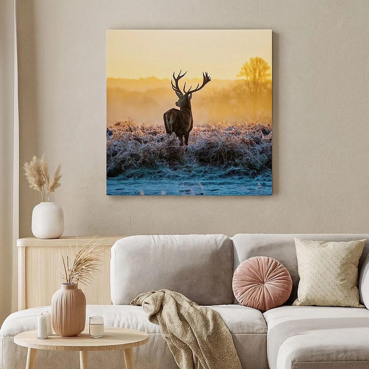 Obraz na płótnie - Koronowany na swoich włościach - 30x30 cm