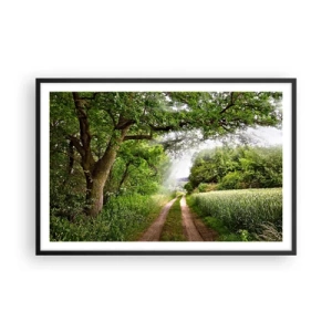 Plakat w czarnej ramie - Et in Arcadia ego - 91x61 cm