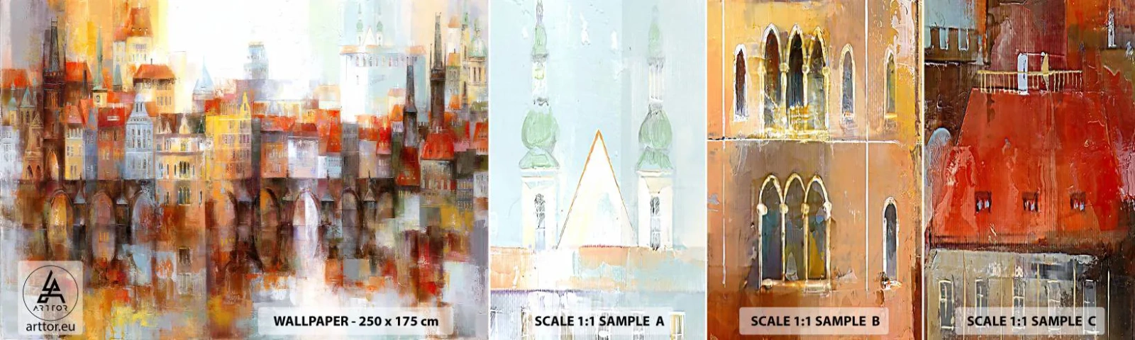 Fototapeta Próbka Standard Eco - Pod mostem też pięknie - Miasto, Praga, Architektura - 100x30 cm