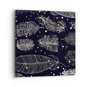 Obraz na płótnie - Pierzasta koronka - 40x40 cm