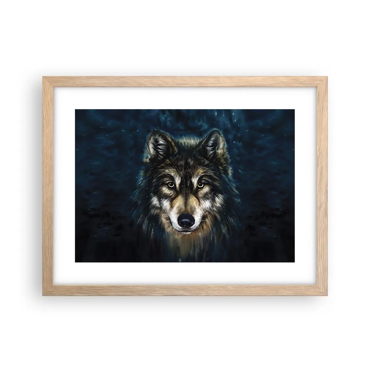 Plakat w ramie jasny dąb - Alfa? I omega - 40x30 cm