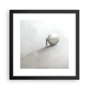 Plakat w czarnej ramie - Gra życia - 30x30 cm