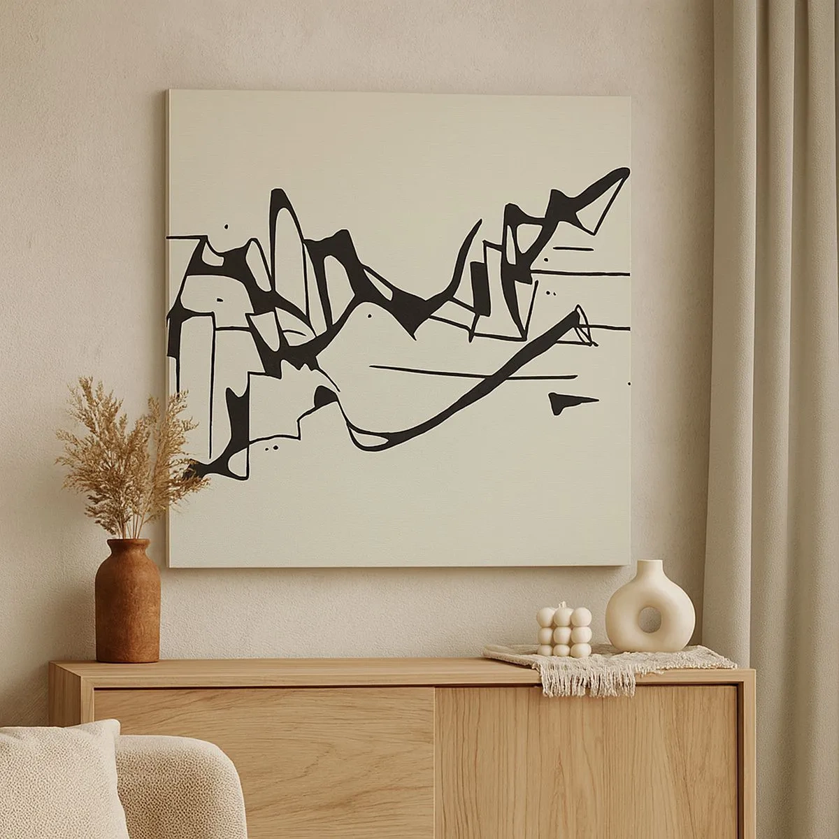 Obraz na płótnie - Być może pejzaż - 30x30 cm