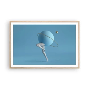 Plakat w ramie jasny dąb - A planety szaleją - 91x61 cm