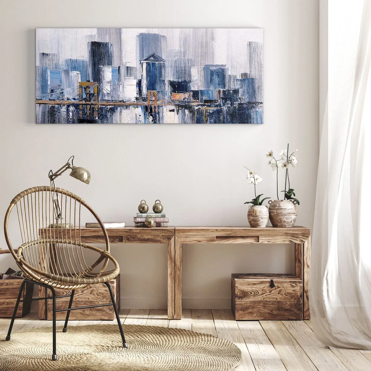 Obraz na płótnie - Nowojorska impresja - 100x40 cm