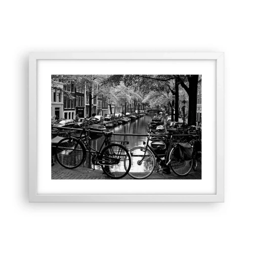 Plakat w białej ramie - Bardzo holenderski widok - 40x30 cm