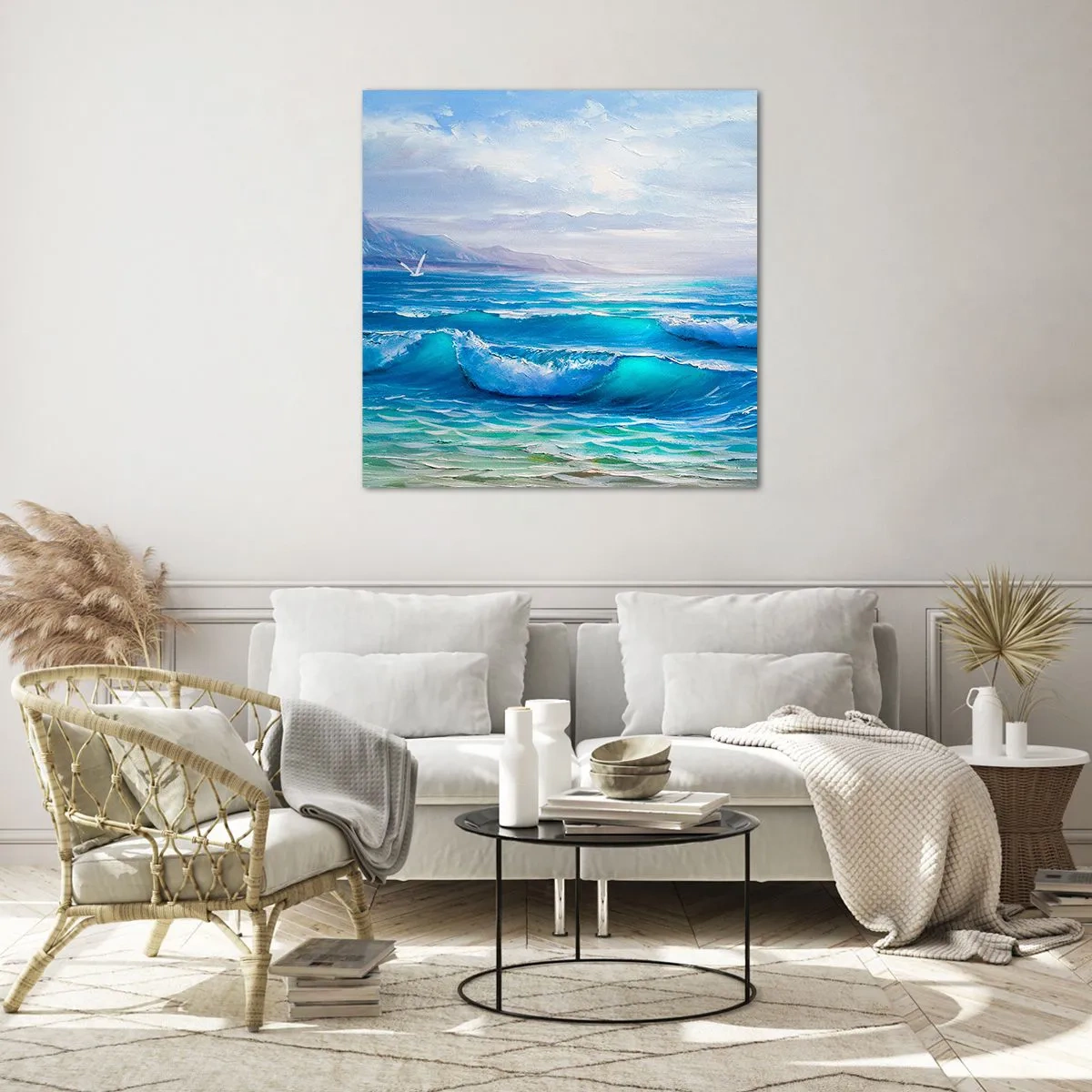 Obraz na szkle - Niesie ukojenie - 60x60 cm