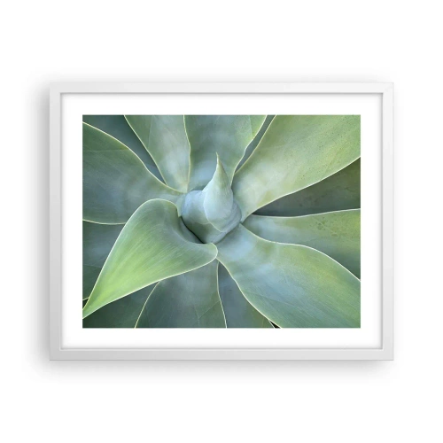 Plakat w białej ramie - Narodziny zieleni - 50x40 cm