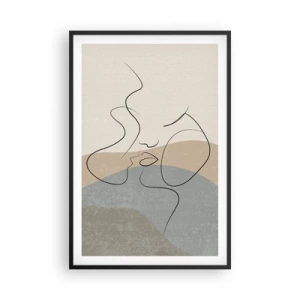 Plakat w czarnej ramie - Jak muśnięcie pędzlem - 61x91 cm