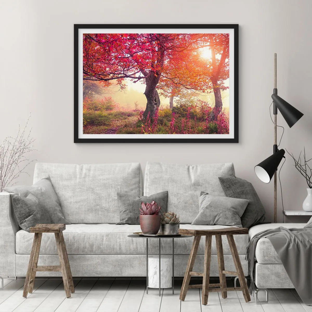 Plakat w czarnej ramie - Szał rozkwitu - 50x40 cm