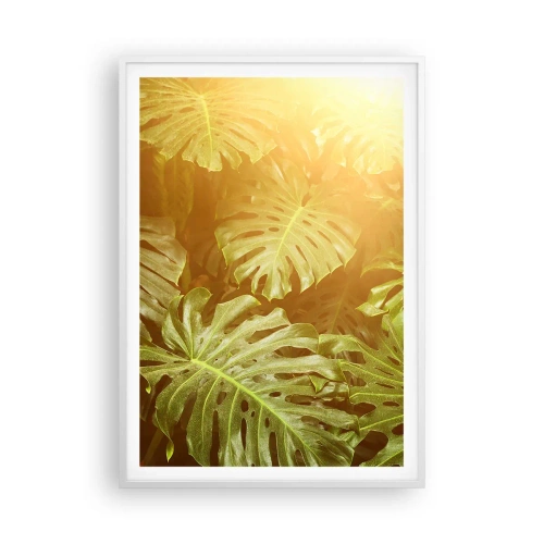 Plakat w białej ramie - W zieloność wstąpić… - 70x100 cm