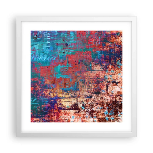 Plakat w białej ramie - Pamięć i niepamięć - 40x40 cm