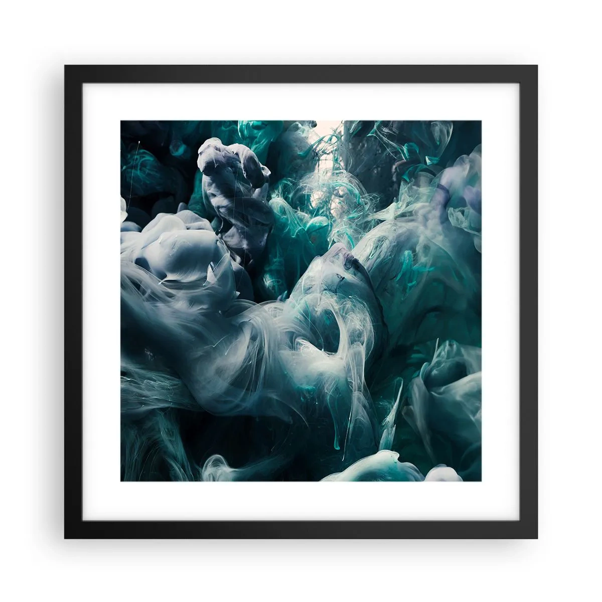 Plakat w czarnej ramie - Ruch koloru - 40x40 cm