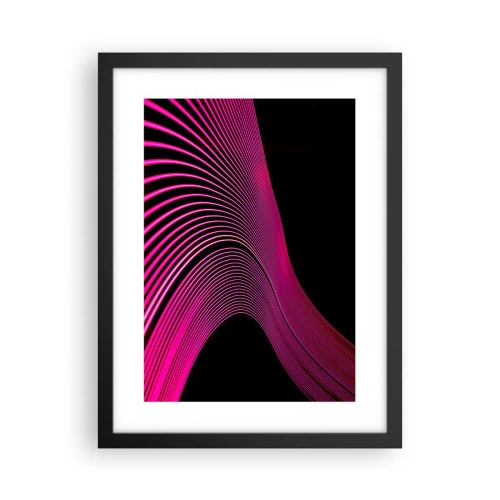 Plakat w czarnej ramie - Aleja światła - 30x40 cm