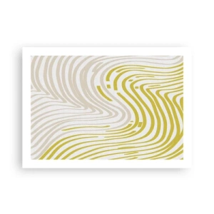 Plakat - Kompozycja z łagodnym ugięciem - 70x50 cm